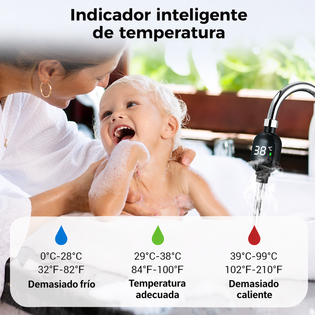 Termómetro Inteligente para Ducha: Seguridad para toda la Familia