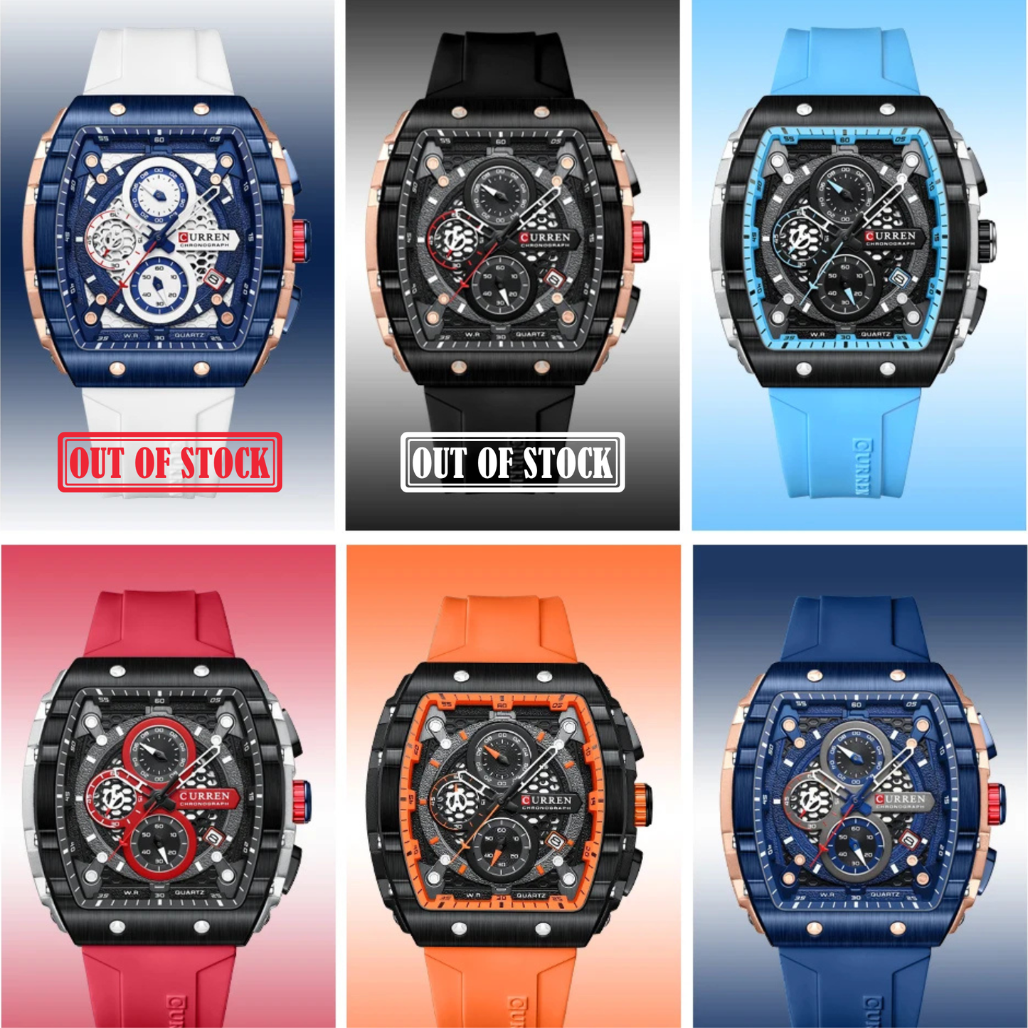 Reloj LUNAXURE® Serie C-R | Cronógrafo de Alta Gama