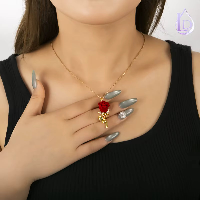 Collar "Rosa Eterna" | El Regalo Perfecto (+ Caja Premium GRATIS)