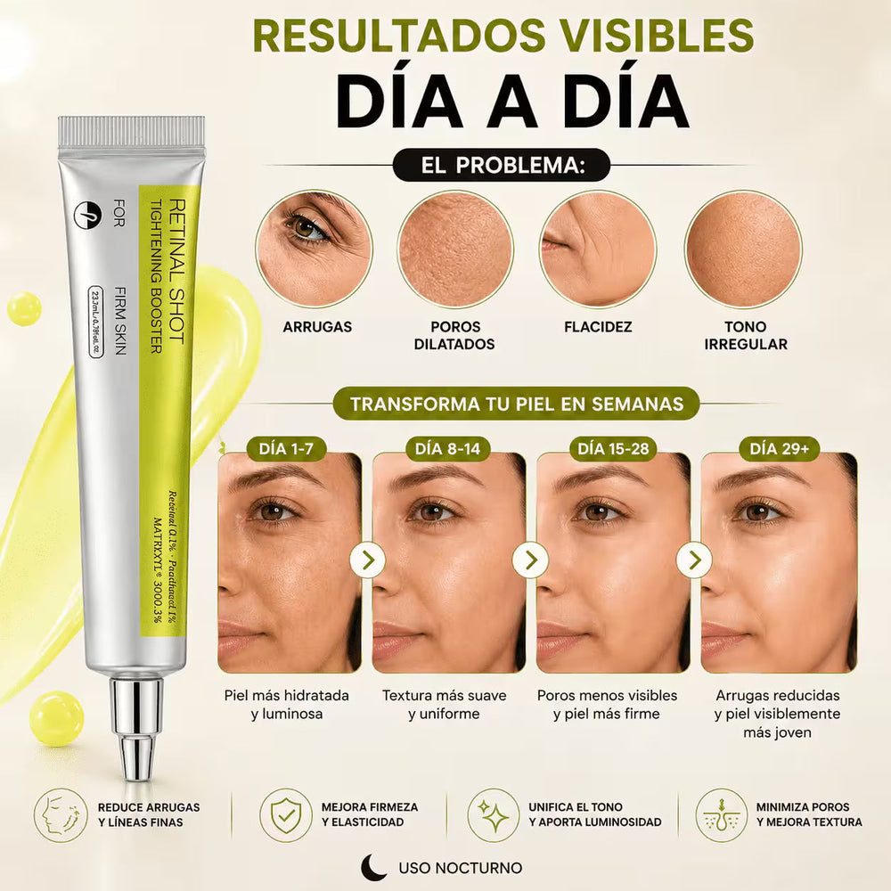 Retinol Shot Coreano™ — El Secreto K-Beauty para tu Piel