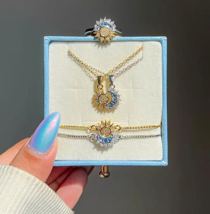 Set Exclusivo "Sol y Luna" 🌞🌛 - Colección Completa de 4 Piezas